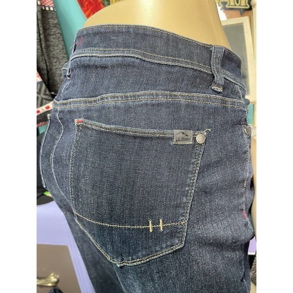 L.L. Bean Performance Stretch Jeans Women's Size 14 36 x‎ 29 Rise 9.5 - Picture 3 of 10